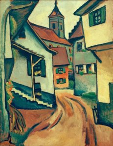 Street with Church in Kandern